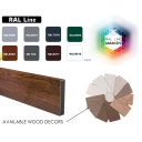Aluminum fence infill 20mm on request color/wood decor